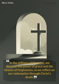 Good Friday devotion poster A4 template