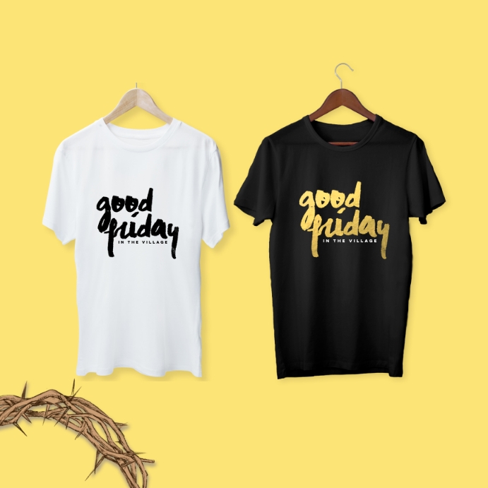 Good Friday Easter T-shirt Instagram Post template