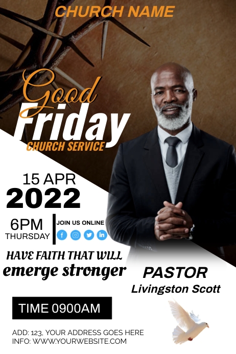 Good Friday easter template | PosterMyWall