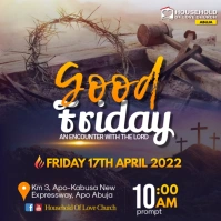 good friday flyer Persegi (1:1) template