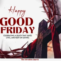 Good Friday flyer Square (1:1) template