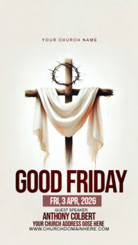 Good Friday flyer Цифровой дисплей (9 : 16) template