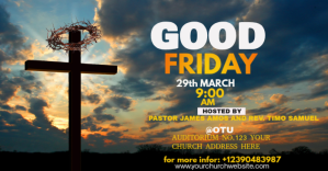 GOOD FRIDAY FLYER Facebook Shared Image template