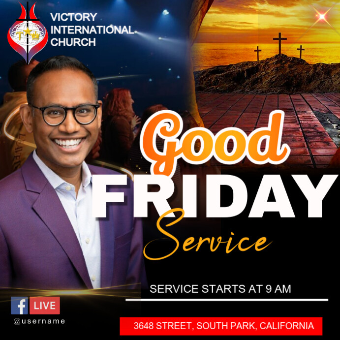 good friday flyer Template | PosterMyWall