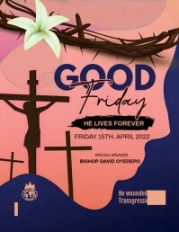 Good Friday Flyer Template | PosterMyWall