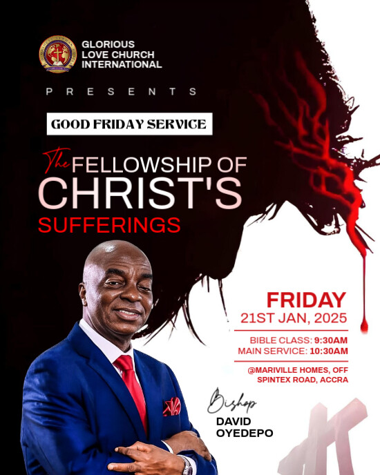 Good Friday Flyer Template Instagram Portrait