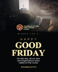 Good Friday Flyer Template Instagram Portrait