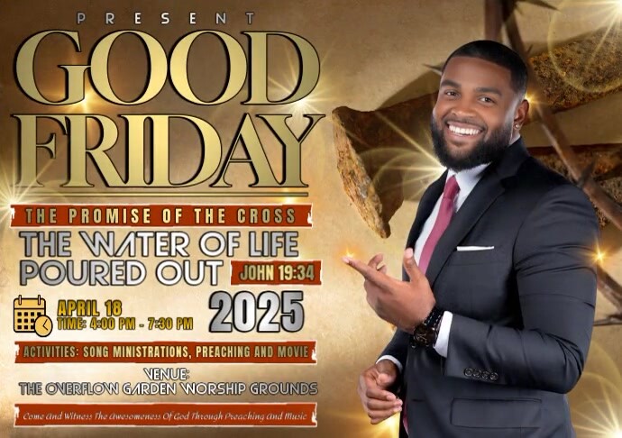 Good Friday Holy Week A4 template