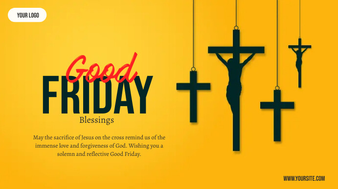 Good Holy Week Good Friday Holy Week Poster Template | PosterMyWall