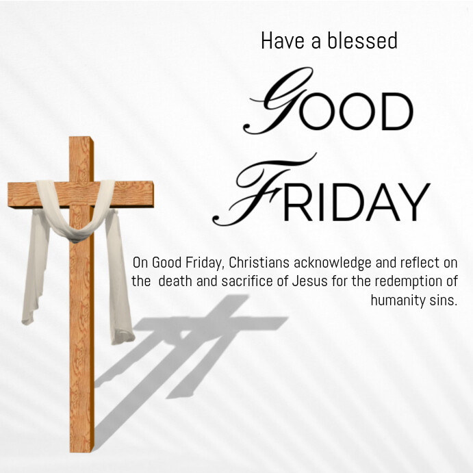 Good Friday  Instagram Post template