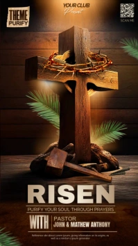 Good Friday Instagram social media Ecrã digital (9:16) template