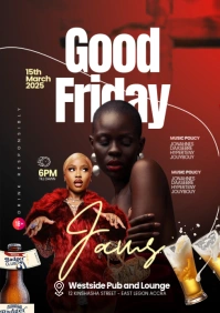 Good Friday Jams Party Design Template A4