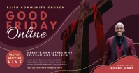 good friday online service Facebook Shared Image template