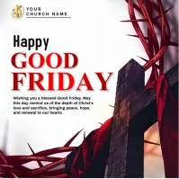 Good Friday Post Square (1:1) template
