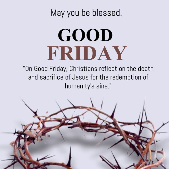 Good Friday Post Instagram Post template