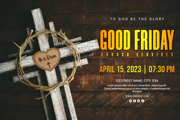 Good Friday Poster Template | PosterMyWall