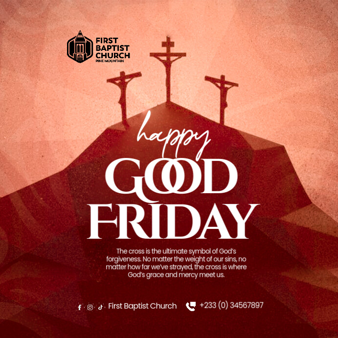 Good Friday Poster Design Template | PosterMyWall