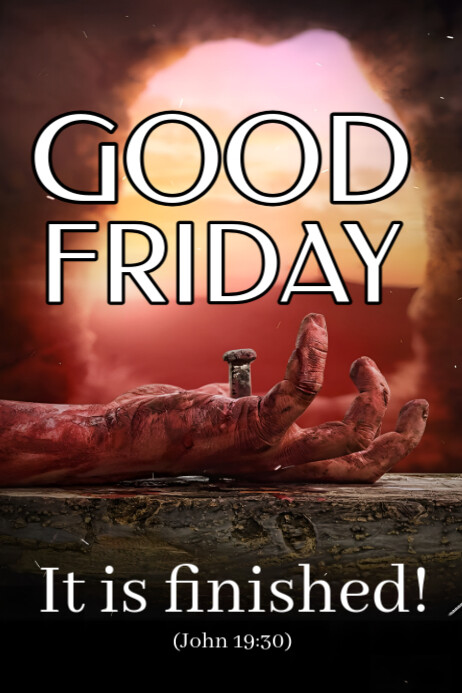 Good Friday Poster Template | PosterMyWall