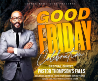 Good Friday poster Medium Rectangle template