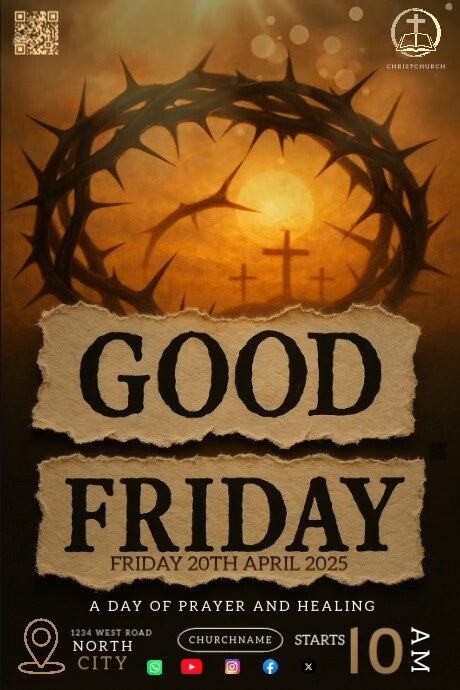 Good Friday Poster Template | PosterMyWall