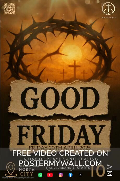 Good Friday Poster Template | PosterMyWall