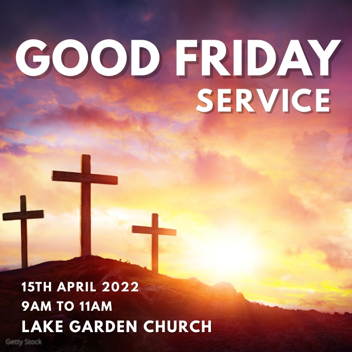 Good Friday Service Programme Copy of good friday service | PosterMyWall