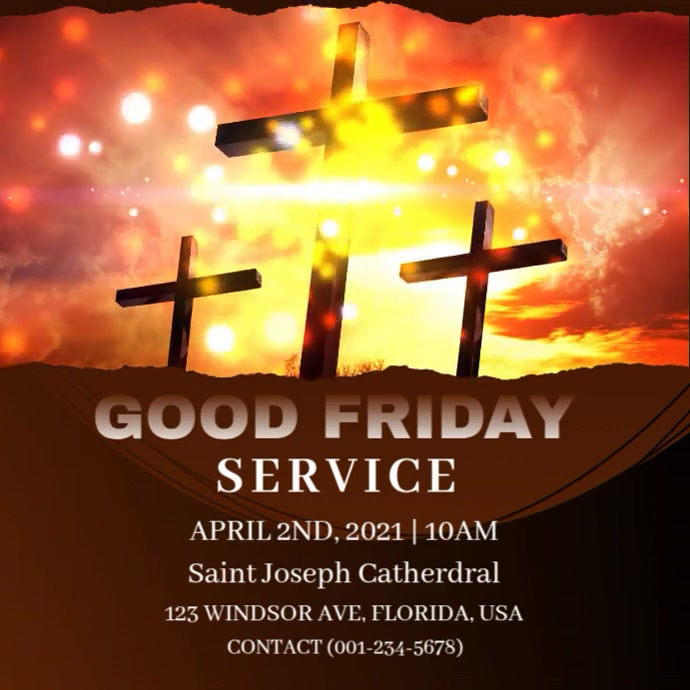 Good Friday Service Template Postermywall