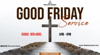 Good Friday service flyer Цифровой дисплей (16 : 9) template