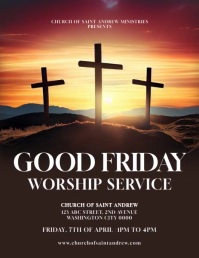 Good Friday Template Løbeseddel (US Letter)