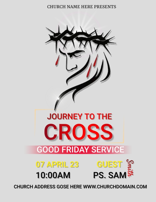 Good Friday template Flyer (US Letter)
