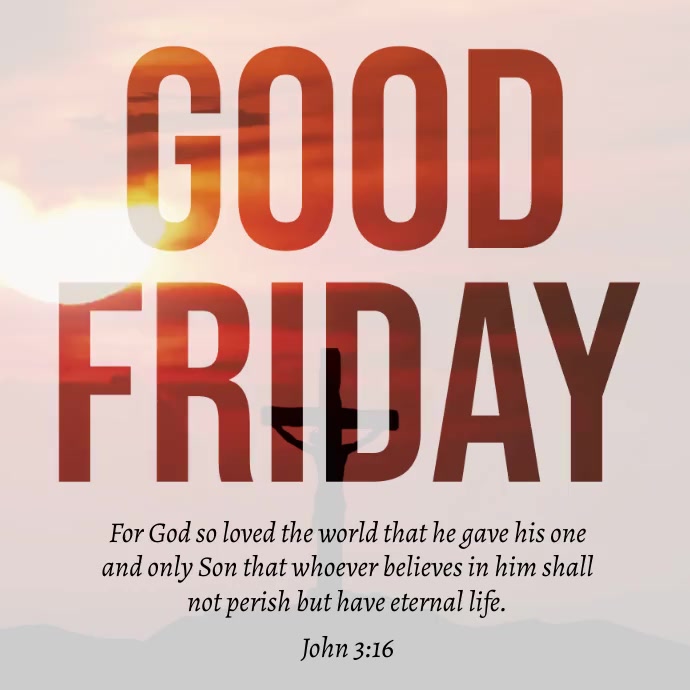 Copy of Good Friday Template | PosterMyWall