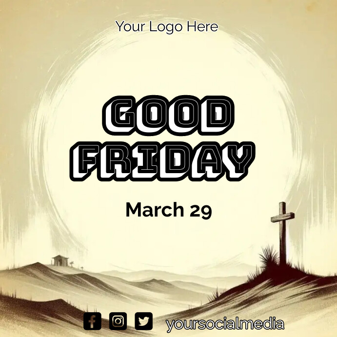 Good Friday Template PosterMyWall