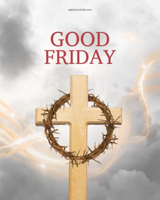Good Friday video design Instagram Portrait template