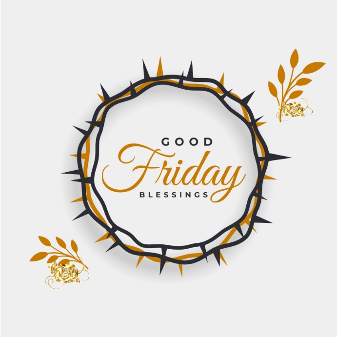 Good Friday wishes design background Template | PosterMyWall