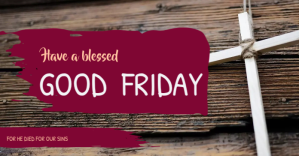 Good Friday wishes Facebook-Anzeige template