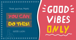Good luck and Good Vibes Facebook Post Video template