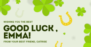 Good Luck Clover Themed Facebook Video template
