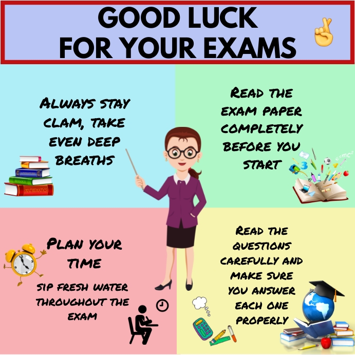 Good Luck In Math Best Of Luck For Exams Cover Photo