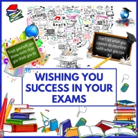Good luck for your exams Template | PosterMyWall