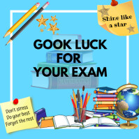 Good Luck in Exams card Template | PosterMyWall