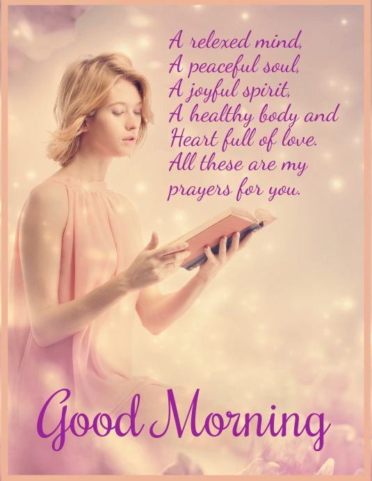 Good Morning, Morning Greetings Flyer (US Letter) template