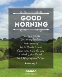 Good Morning Bible Verse Inspirational Instagram Portrait Video Template