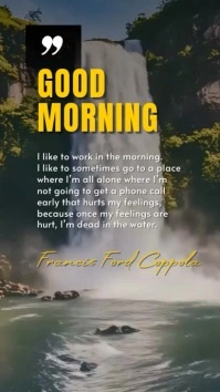 good morning Instagram Reel template