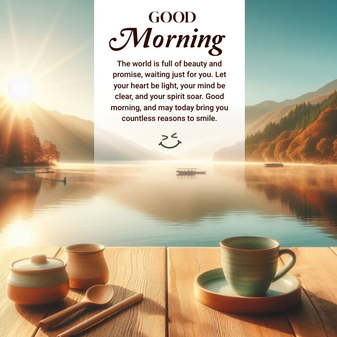 Plantilla de Good Morning | PosterMyWall