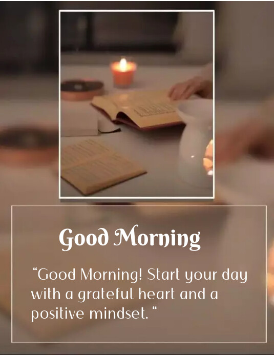 good morning Flyer (US Letter) template