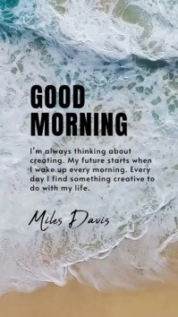 good morning Instagram Reel template