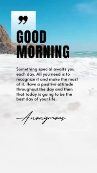 good morning Reel de Instagram template