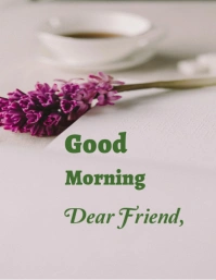 Good Morning Friend 传单(美国信函) template