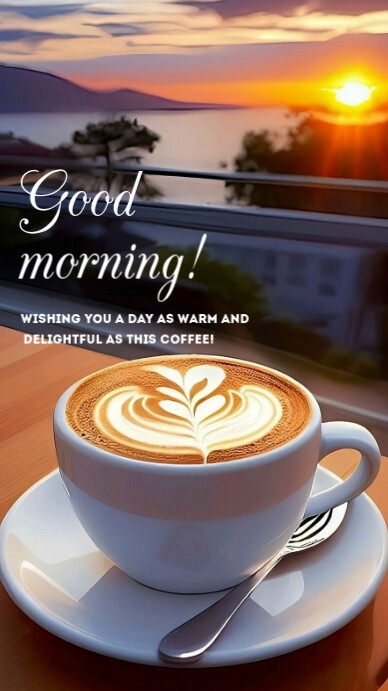 Good morning greetings História do Instagram template