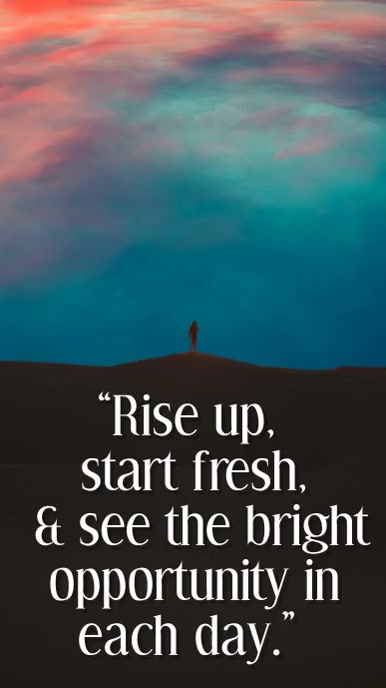 Good Morning Inspirational Quote Template | PosterMyWall